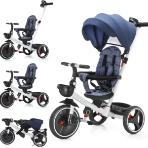 Baby Stroller Tricycle, 5-in-1, Adjustable Canopy,1-5 Years