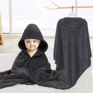 Baby Bath Towel with Hood Coral Fleece
