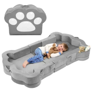 Foldable Portable Toddler Travel Bed with Washable Cover